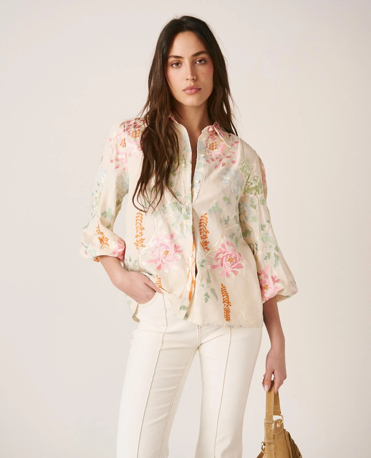 CAMISA BORDADOS FLORES - Image 3