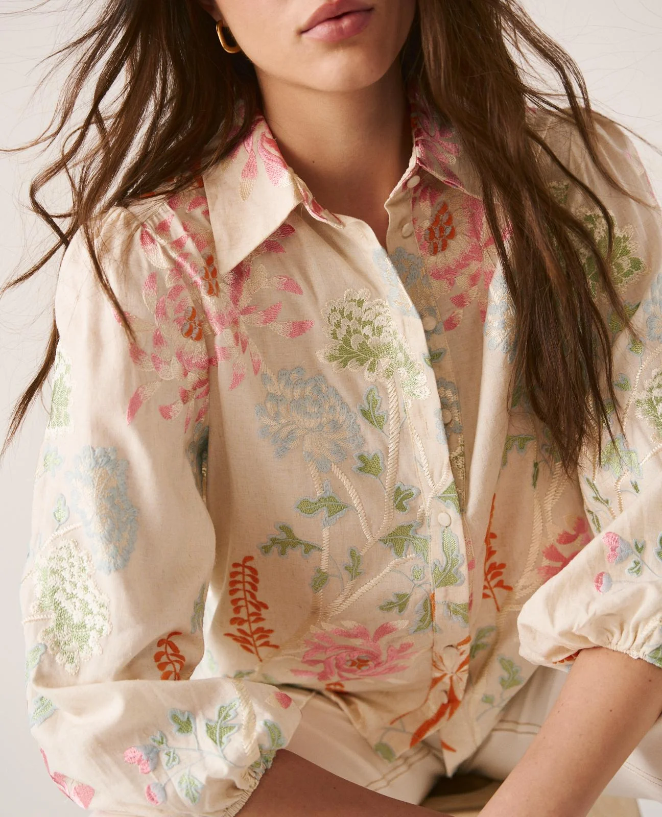 CAMISA BORDADOS FLORES - Image 5