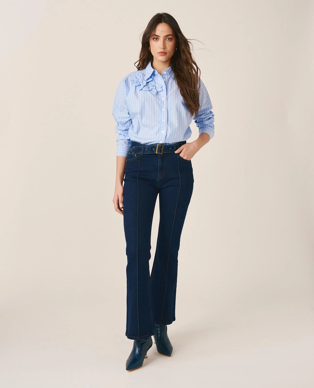 CAMISA RAYADA FLORES - Image 3