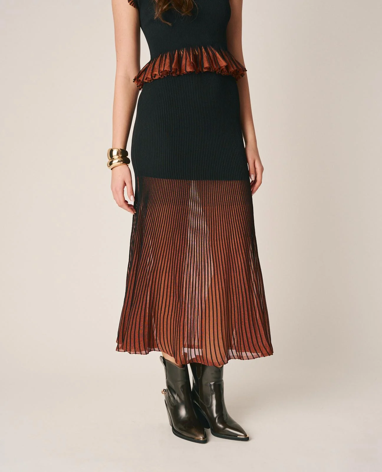 FALDA SEMITRANSPARENTE METALIZADA - Image 3