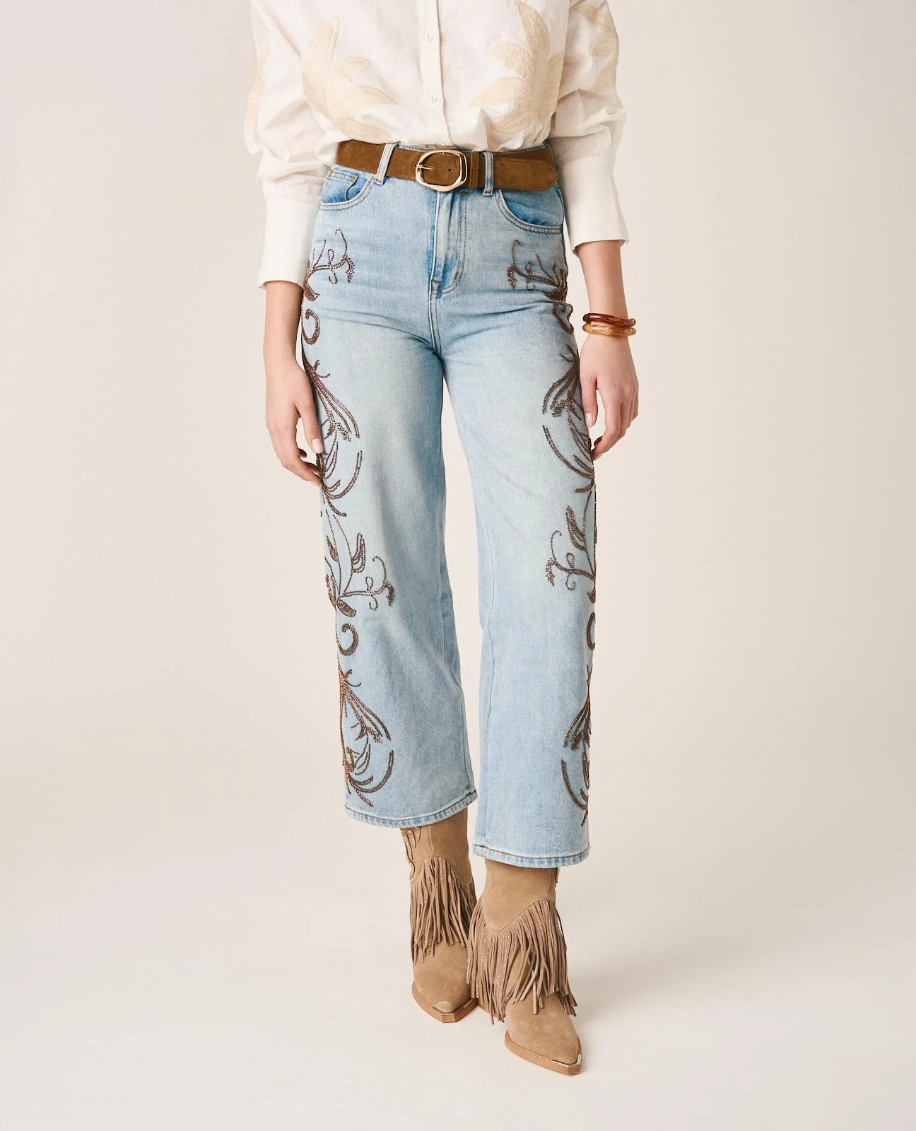 PANTALÓN DENIM DETALLES - Image 3