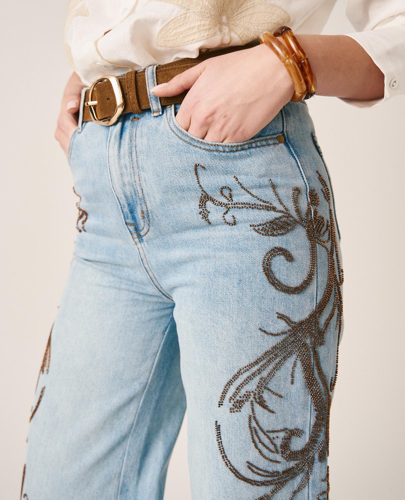 PANTALÓN DENIM DETALLES - Image 4