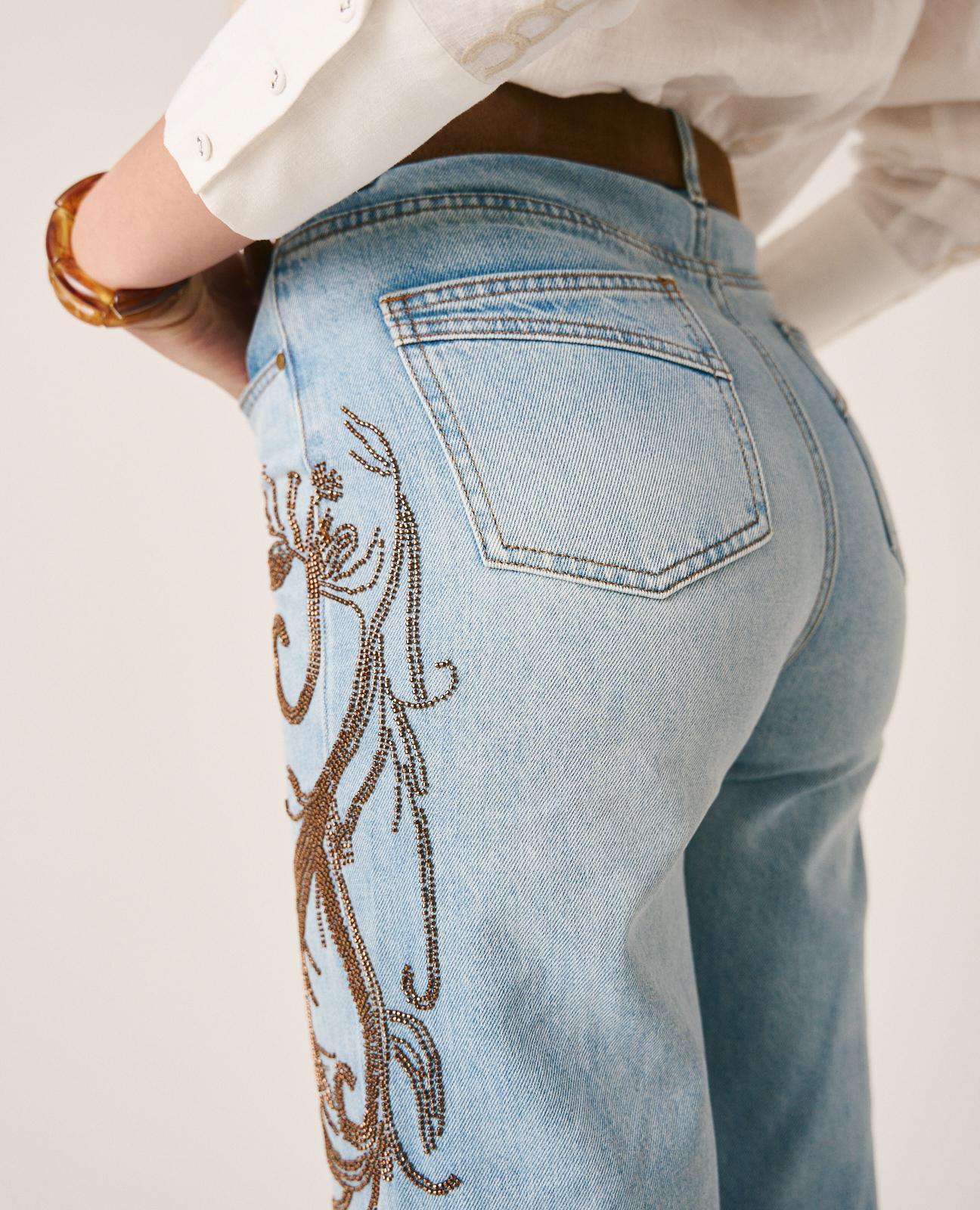 PANTALÓN DENIM DETALLES - Image 5