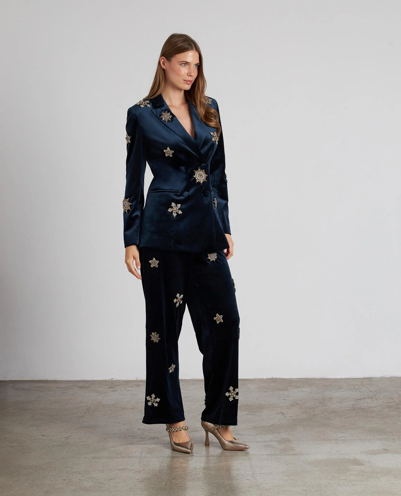 PANTALÓN RECTO TERCIOPELO ABALORIOS - Image 3