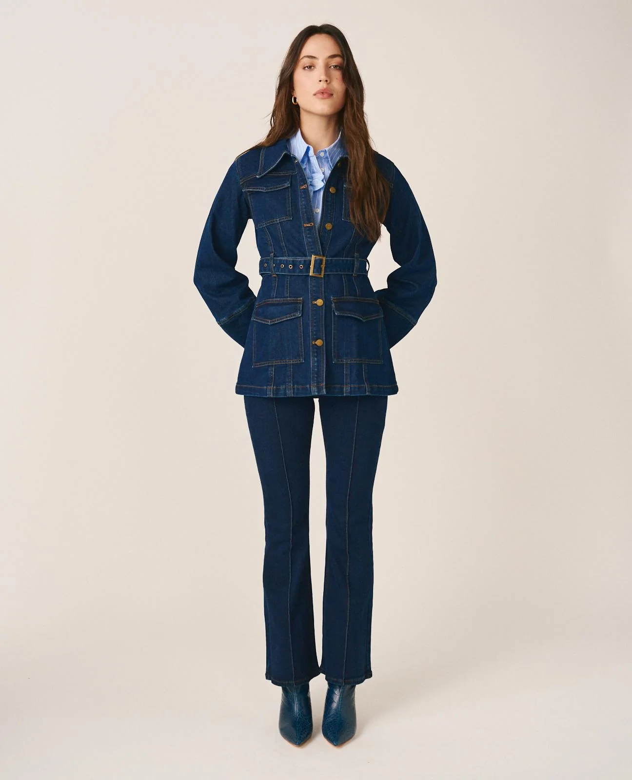 PANTALÓN VAQUERO ACAMPANADO - Image 4