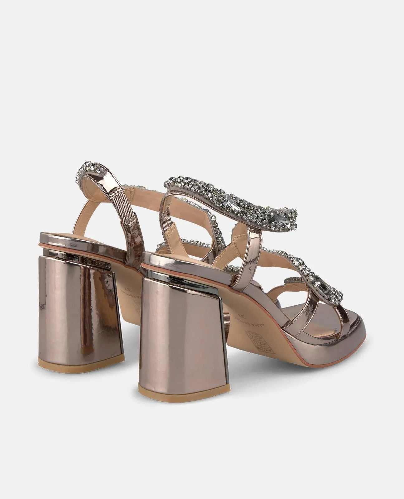 SANDALIA TACÓN PEDRERÍA SERPIENTE - Image 3