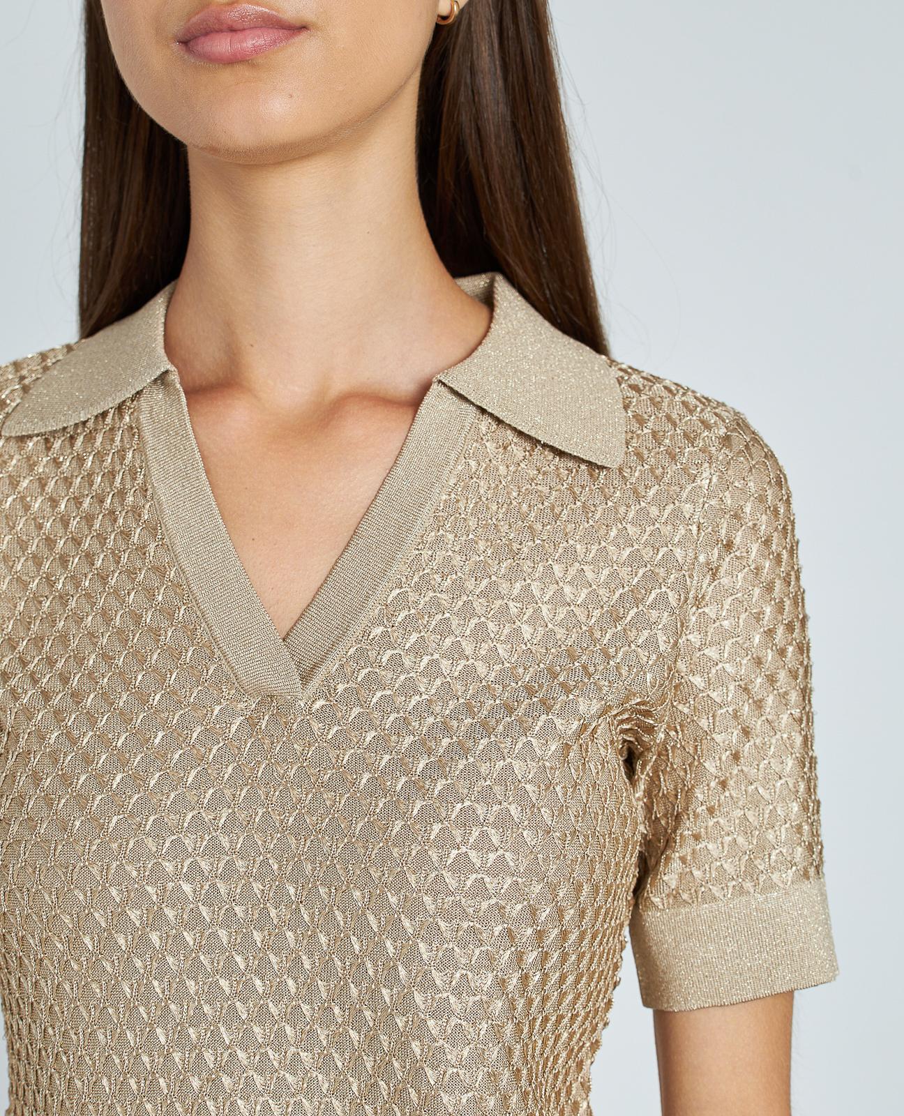 TOP PUNTO TEXTURA METALIZADO - Image 4