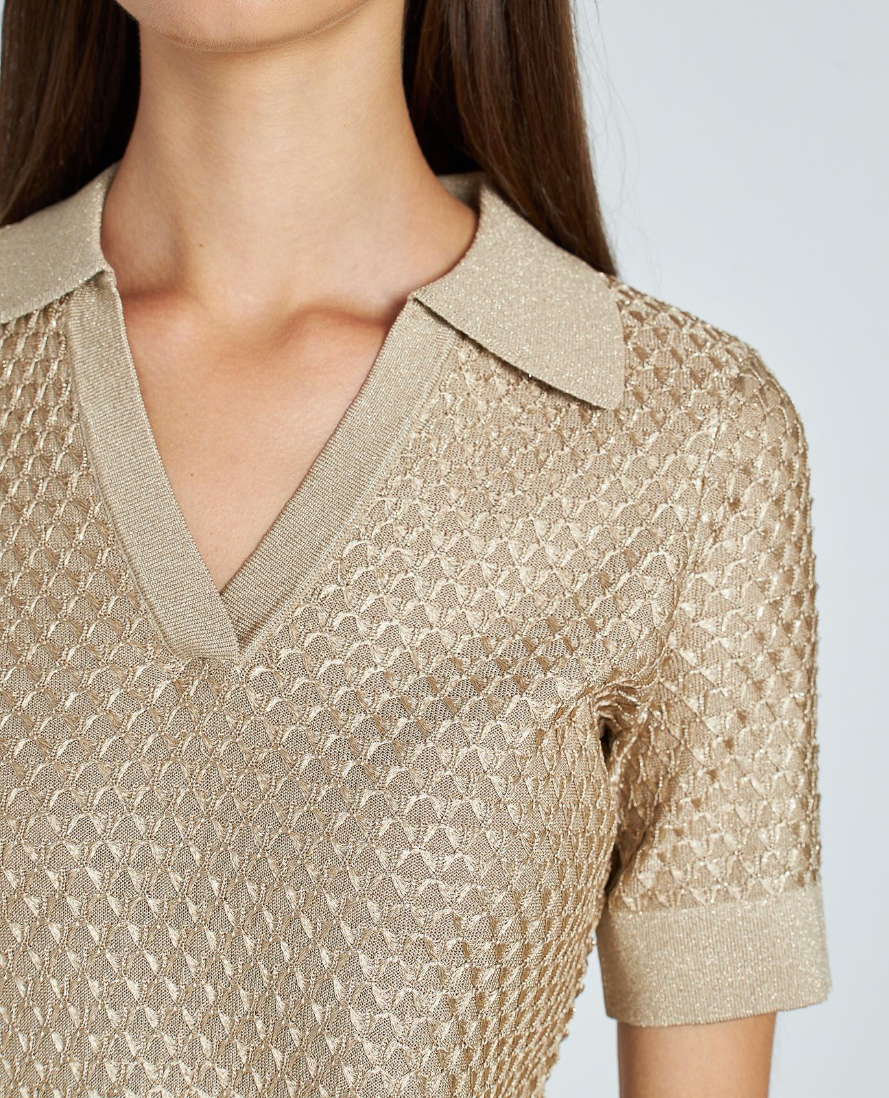 TOP PUNTO TEXTURA METALIZADO - Image 5