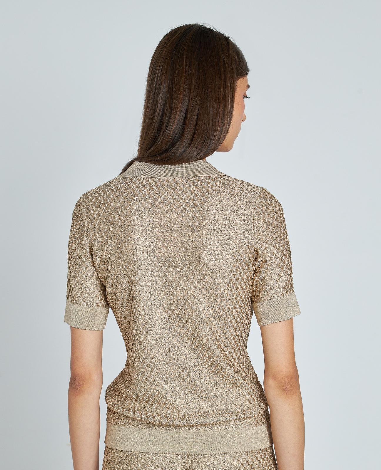 TOP PUNTO TEXTURA METALIZADO - Image 6